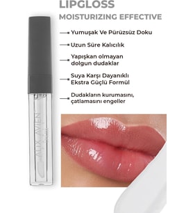 Uzun Süre Kalıcı Yapışkan His Bırakmayan Nemlendirici Dudak Parlatıcısı - Lipgloss 07 Glossy Purity