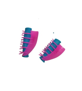 Hair Clips Hair Roller Silikon Bigudi 7x2cm 12 Li Renkli 