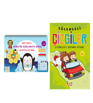 Becerikli Kaşifler Cırt Cırtlı Robotik Kodlamaya Giriş Aktivite Kitabım ve Bıcırık Eğlenceli Çizgiler Seti 2 Kitap