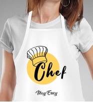 Kişiye Özel En İyi Chef- Aşçı Mutfak Önlüğü