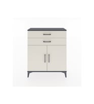 Arges Şifonyer 2 Raflı 2 Çekmeceli 2 Kapaklı 88x30x106 Antrasit-Aytaşı