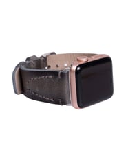 Apple Watch Uyumlu Deri Kordon 42-44-45mm VS4EF Avila (Gri)