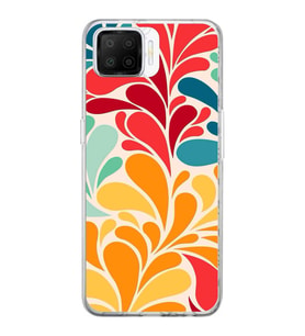 PrintiFy Oppo A73  ile Uyumlu 1mm Slim Fit Retro Renkler 5 Baskılı Şeffaf  Kılıf