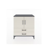 Hyperion Şifonyer 2 Raflı 2 Çekmeceli 2 Kapaklı 88x44x96 Antrasit-Aytaşı