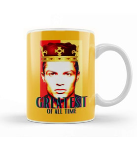The king Cristiano Ronaldo Greatest Of All Time Kupa Bardak Porselen
