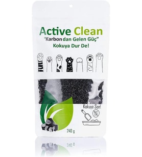 Active Clean Active Carbon Kedi Kumu Koku Giderici 240 gr (Siyah)