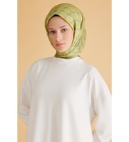 Belli Fresh Pure Eşarp 7-30 Yeşil Karışık Desen 50000