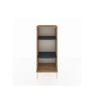 Arges Komodin 2 Raflı 44x30x106 Çam-Antrasit