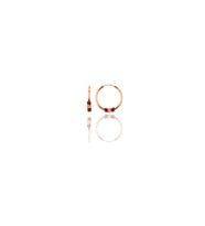 Söğütlü Silver Gümüş rose 12 mm mini toplu halka küpe