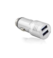 Araç Şarj Adaptörü 2X Usb 3.4A Metal - Gümüş ND1075
