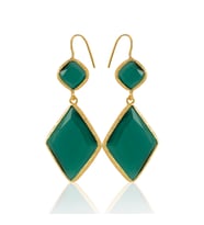 Kadir Jewellery 22 Ayar Altın Kaplama Kadın Sallantılı Küpe -El İşçiliği Ve Hipoalerjenik Küpe