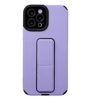 Newface Apple iPhone 12 Pro Max Kılıf Mega Standlı Silikon - Lila