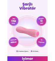 12 Fonksiyonlu USB Şarjlı G-Spot Vibratör (Pembe) – iyimor