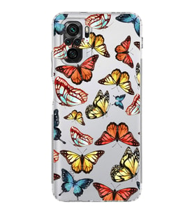 PrintiFy Xiaomi Redmi Note 10S ile Uyumlu Water Color 2  Kamera Korumalı Şeffaf  Kılıf