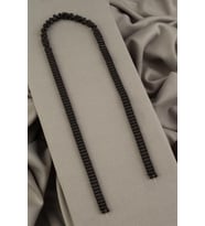 Hematit Doğal Taş Mat Siyah Dikdörtgen Kesim 3x5mm Dizi [AA]