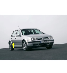 VW Golf 4 1998-2004 Sağ Arka Kapı Çıtası Siyah Plastik 1J4853754D