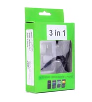 Zore Black Berry 3 in 1 Şarj Seti (Siyah)