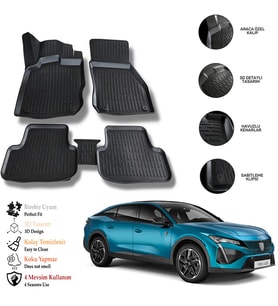 Peugeot 408 2026 3D Havuzlu Paspas OTL