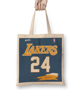 Lakers 24 Bryant Purple Roxx Ink Bez Çanta Uzun Saplı