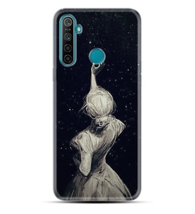 Realme 5i 5 Pro 6i 7 Pro 8 Kılıf Desemli Silikon Star Woman 1332