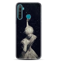 Realme 5i 5 Pro 6i 7 Pro 8 Kılıf Desemli Silikon Star Woman 1332