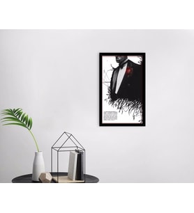 BK Home Godfather Baba Tasarımlı Dekoratif Ahşap Siyah Çerçeveli Tablo-21