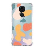 Xiaomi Redmi Note 9 Köşe Korumalı Antişok Kapak Grunge Tasarımlı Şeffaf Silikon Kılıf