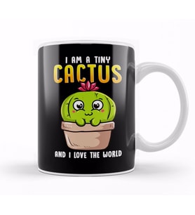 I Am a Tiny Cactus And I Love The World Cute Baby Kupa Bardak Porselen