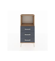 Arges Komodin Tek Raflı 3 Çekmeceli 44x30x96 Çam-Antrasit