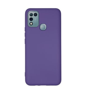 İnfinix Hot 10 Play Kılıf Nano İçi Kadife Silikon - Mor