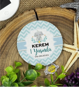 7cm Özel Baskılı Magnet Uv Baskılı - Sevimli Fil 2