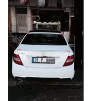 Mercedes C W204 Spoiler Bagaj (Kalın) Fiber 2007-2013