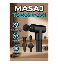 4 Başlıklı Masaj Tabancası – 6 Hız Seviyeli Düşük Gürültülü Kas Masaj Cihazı