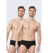 Türen Erkek Ribana Kom Slip (2li Paket) (Siyah)