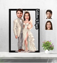 Kişiye Özel 3D  Ahşap Tablo Gelin Dağmat2 Retro Model 30x40 -36
