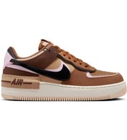 Nike Air Force 1 Shadow Sneaker Unisex Reflektörlü Hakiki Deri Günlük Spor Ayakkabı Kahverengi