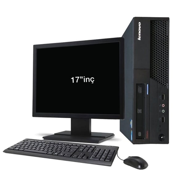 LENOVO THİNKCENTRE M70E İNTEL E7500 İŞLEMCİ 8 GB RAM 128 GB SSD 17 ...