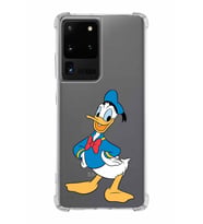 Samsung Galaxy S20 Ultra  Köşe Korumalı Antişok Kapak Donald Duck Tasarımlı Şeffaf  Kılıf
