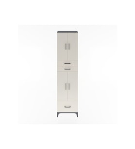 Hyperion Dolap 5 Raflı 3 Çekmeceli 4 Kapaklı 60x44x243 Antrasit-Aytaşı
