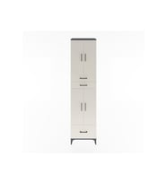 Hyperion Dolap 5 Raflı 3 Çekmeceli 4 Kapaklı 60x44x243 Antrasit-Aytaşı