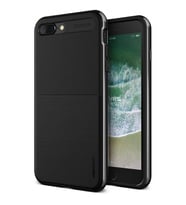 VRS iPhone 8 Plus / 7 Plus ile Uyumlu New High Pro Shield Kılıf Metal Black