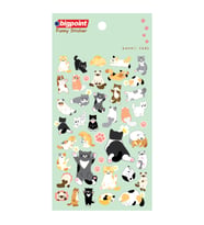 Bigpoint Sticker Kawaii Kedileri x 15 Adet
