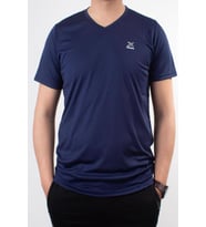 Kinetix SN-222 Neck Lacivert Günlük Erkek V Yaka Tişört