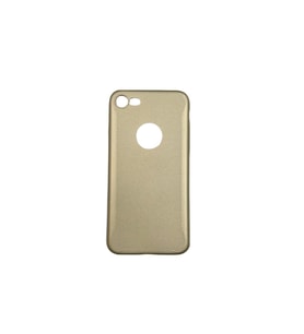 Apple iPhone 8 İnce Mat Detaylı Silikon Kılıf Gold