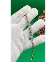 Xuping Rose Gold Yıldız Desenli Zirkon Taşlı Bileklik (Altın)