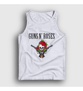 Presmono Unisex Beyaz Bunch Guns N' Roses Atlet 56446tt