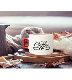 BK Gift Kişiye Özel İsimli Kırmızı Kulplu Çay & Kahve Fincanı-3, Arkadaşa Hediye, Sevgiliye Hediye