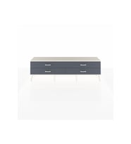 Arges TV Ünitesi 4 Çekmeceli  176x30x51 Çam-Aytaşı/Antrasit