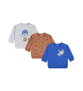 Civil Baby Astronot Baskılı 3'lü Set 6-18 Ay Sweatshirt - Standart