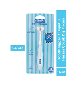 Toothhugger 3 Boyutlu Hassas Çocuk Diş Fırçası Coco (Mavi)